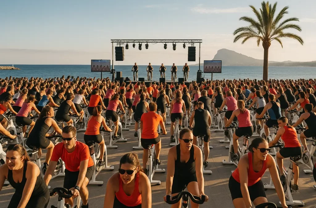 Denia Hosts World Record Cycling Spectacle by Mediterranean